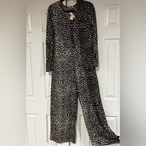 Women’s Oddi brand leopard jumpsuit, brand new, medium